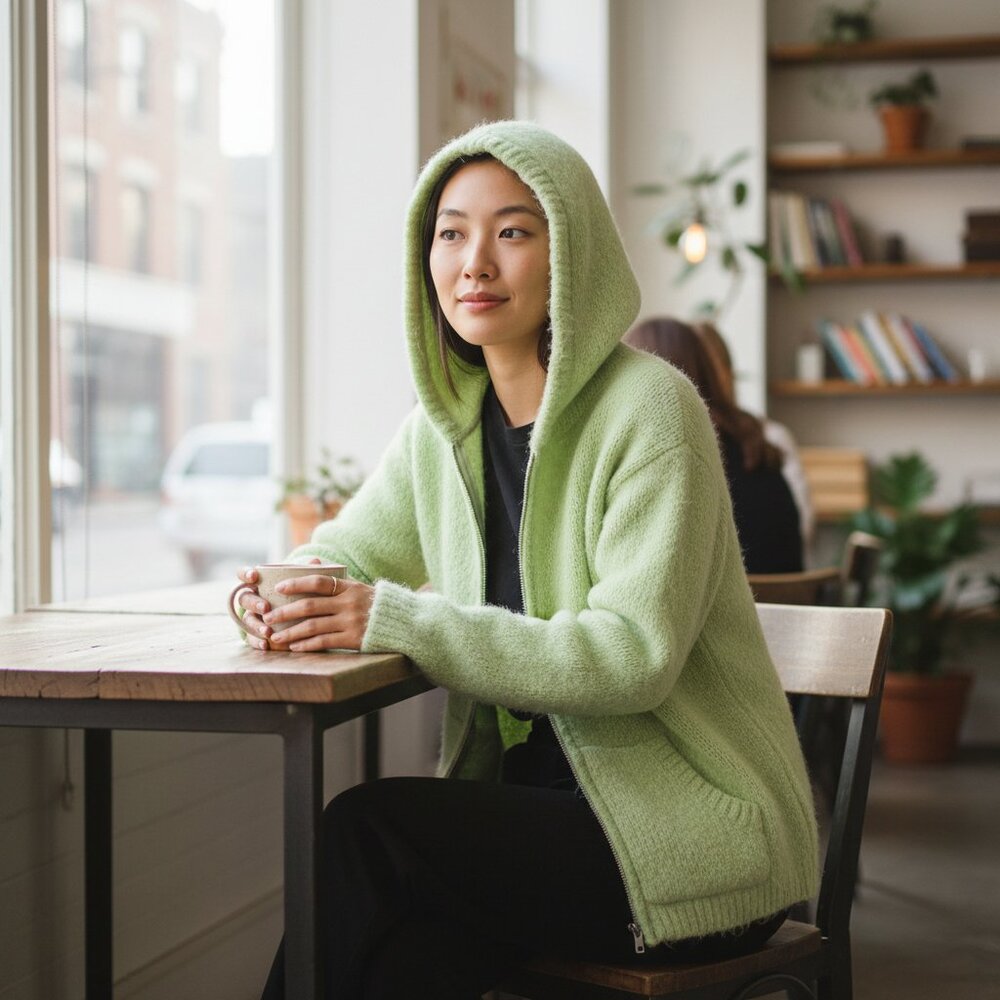 COLORADO‎ CLOTHING Women's EUC Chenille Hooded Zip-up Jacket | Size M